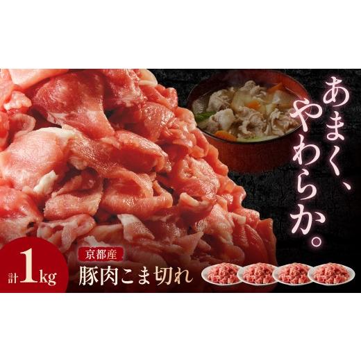 ふるさと納税 豚肉 炒め物 京都府 京丹後市 10月発送:京都産こだわりの豚肉 こま切れ 1kg (250g×4パック) TN00028_10 10月発送