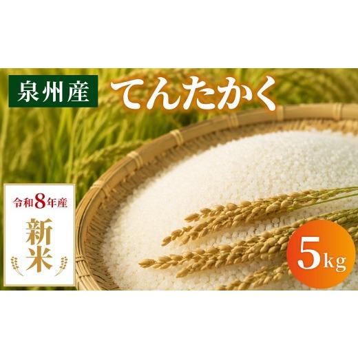 ふるさと納税 米 ヒノヒカリ 大阪府 阪南市 2026年10月上旬順次発送予定 [令和8年産]泉州産 てんたかく 5kg×1袋 / 精米 お米 ご飯 白米 ふっくら つやや…