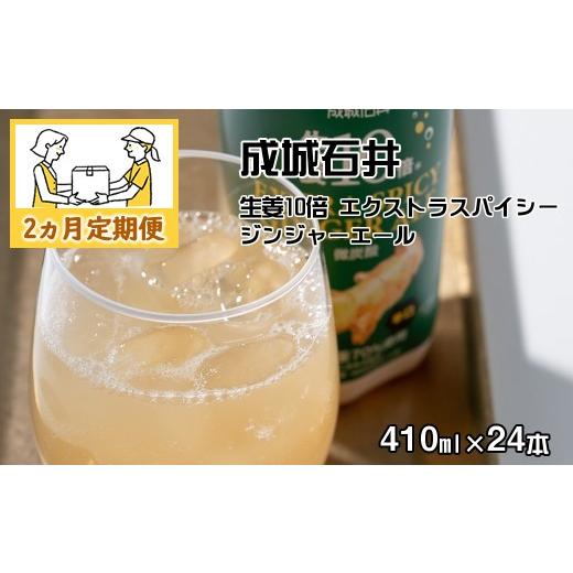 ふるさと納税 炭酸飲料 神奈川県 山北町 2ヵ月定期便 成城石井 生姜10倍 エクストラスパイシージンジャーエール 410ml×24本