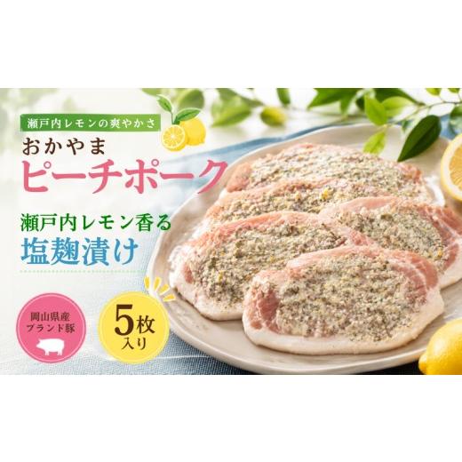ふるさと納税 豚肉 ロース 岡山県 新見市 おかやま ピーチポーク ロース 瀬戸内レモン香る塩麹漬け 525g(105g×5枚)