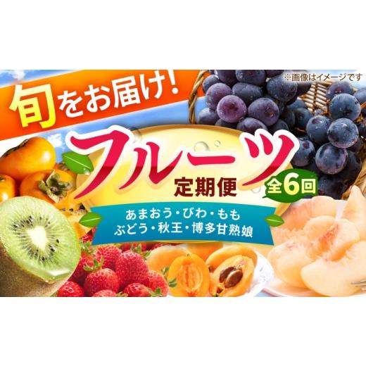 ふるさと納税 果物の詰合せ 福岡県 広川町 6回定期便 フルーツ定期便(あまおう/びわ/桃/ぶどう/柿/キウイ) 広川町 / JAふくおか八女農産物直売所どろ…