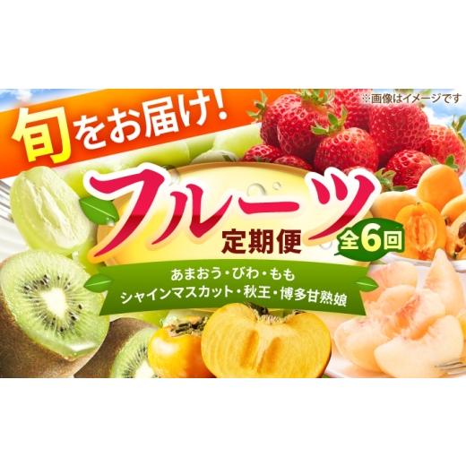 ふるさと納税 果物の詰合せ 福岡県 広川町 6回定期便 フルーツ定期便(あまおう/びわ/桃/シャインマスカット/柿/キウイ) 広川町 / JAふくおか八女農産…