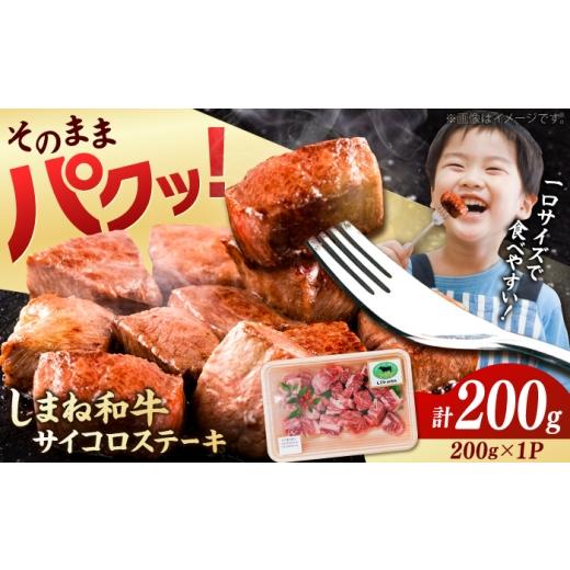 ふるさと納税 牛肉 サーロイン 島根県 雲南市 訳あり しまね和牛サイコロステーキ(サーロイン・肩ロース・リブロース)200g×1P 島根和牛 お試し サイズ不…