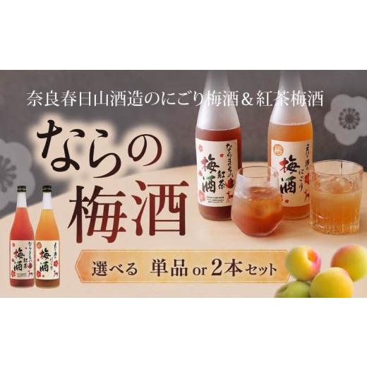 ふるさと納税 洋酒・リキュール類 奈良県 奈良市 奈良の梅酒 セット 月ヶ瀬のにごり梅酒 720ml 1本 ならまちの紅茶の梅酒 720ml 1本 飲み比べ お酒 おさけ 飲…