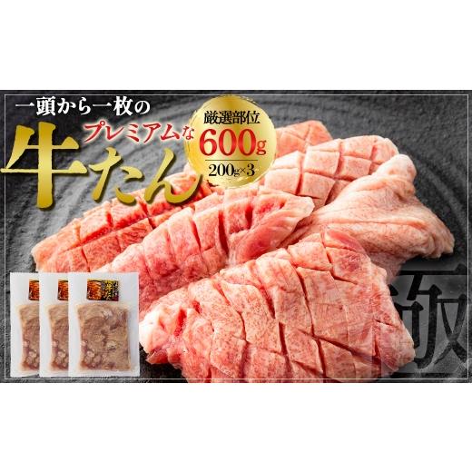 ふるさと納税 牛肉 タン 宮城県 多賀城市 プレミアムな牛たん 200g×3