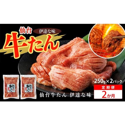 ふるさと納税 牛肉 タン 宮城県 多賀城市 2か月定期便 仙台牛たん伊達な味(塩) 250g×2パック
