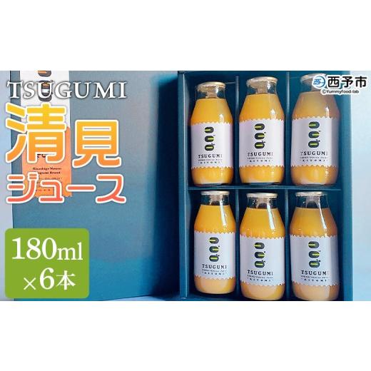 ふるさと納税 みかん・柑橘類 愛媛県 西予市 TSUGUMI 清見ジュース 180ml×6本 『1か月以内に順次出荷予定』清見 きよみ キヨミ 柑橘 みかん ミカン オレンジ…
