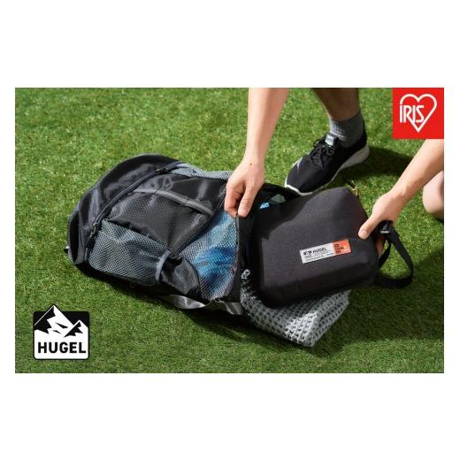 ふるさと納税 アウトドアグッズ バッグ 宮城県 角田市 HUGEL エアロゲルバッグインクーラーバッグ 3L AGSC-I3C チャコールグレー