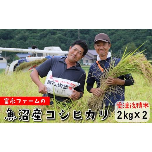 ふるさと納税 米 コシヒカリ 新潟県 魚沼市   令和8年産 先行予約 「田でん物語」魚沼産コシヒカリ(精米)4kg(2kg×2) お米 白米 ご飯 ブラン…