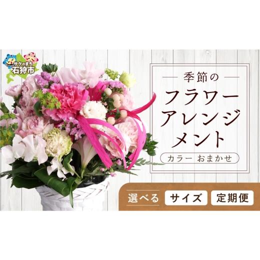 ふるさと納税 雑貨・日用品 花 北海道 石狩市 定期便全3回 季節のフラワーアレンジメントS お任せ(ランダム) S 定期便3回 寄附金額:50,000円