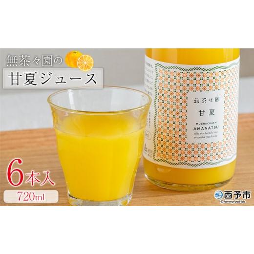 ふるさと納税 果汁飲料 愛媛県 西予市 無茶々園の甘夏ジュース 720ml 6本 『1か月以内に順次出荷予定』柑橘 果物 オレンジ フルーツ ストレート 果汁100% 甘…