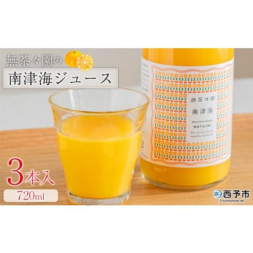 ふるさと納税 果汁飲料 愛媛県 西予市 無茶々園の南津海ジュース 720ml 3本 『1か月以内に順次出荷予定』柑橘 果物 オレンジ フルーツ ストレート 果汁100% …