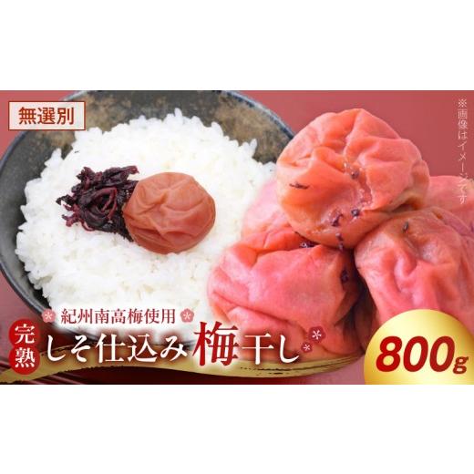 ふるさと納税 加工品等 梅干 和歌山県 湯浅町 紀州南高梅使用 しそ仕込み 完熟梅干し 無選別 800g しそ 完熟 紀州 南高梅 梅干し 梅本来の味 後味良い 漬物 ご…