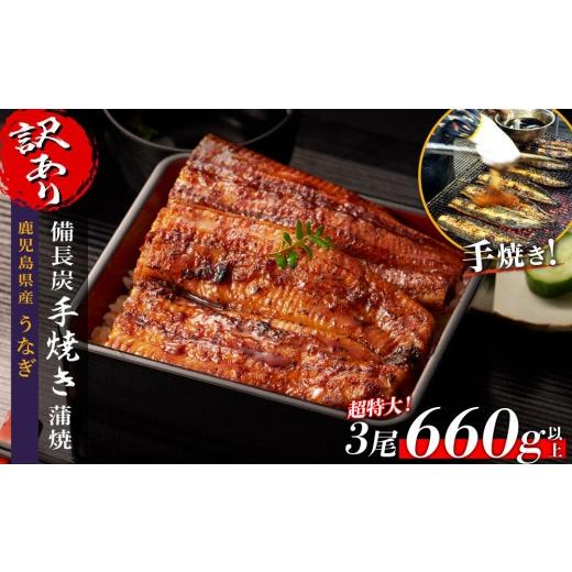 ふるさと納税 うなぎ 鹿児島県 大崎町 訳あり 超特大 鹿児島県産うなぎ無頭蒲焼3尾 計660g以上