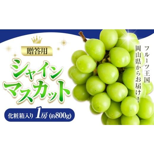 ふるさと納税 ぶどう マスカット 岡山県 浅口市 贈答用 フルーツ王国 岡山県産 シャインマスカット 化粧箱入り 1房 Lino & Kai Farm[2026年10月上旬-11月中…