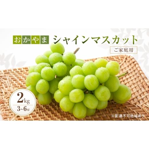 ふるさと納税 ぶどう マスカット 岡山県 赤磐市 ぶどう 訳あり おかやま シャインマスカット 2kg箱 3〜6房 ご家庭用 2026年