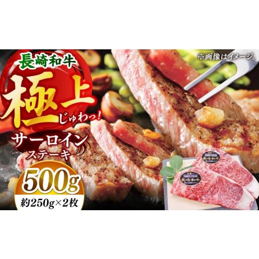 ふるさと納税 牛肉 サーロイン 長崎県 小値賀町 極厚 長崎和牛 サーロイン ステーキ 計500g (約250g×2枚) 黒牛