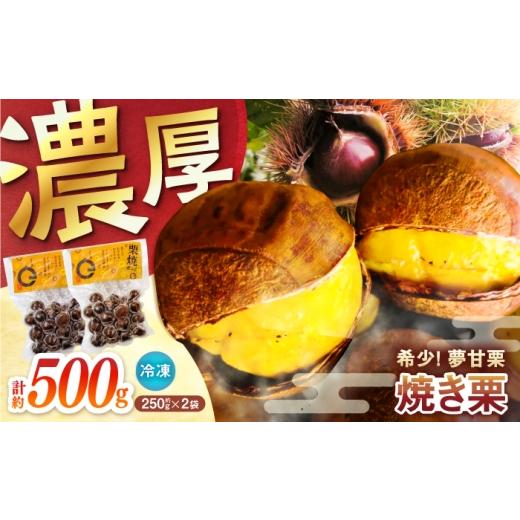 ふるさと納税 果物類 栗 高知県 高知市 先行予約 夢甘栗 焼き栗 2袋 約500g [2026年11月上旬〜2026年11月下旬頃発送] 仁淀川流域夢甘栗生産者組合 くり蔵 A…