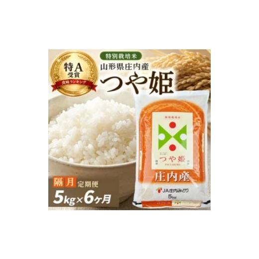 ふるさと納税 米 つや姫 山形県 酒田市 10月下旬発送開始/ 隔月6回定期便 [精米]特別栽培米 つや姫 5kg×6回(計30kg) JM SH0105 令和8年10月下旬発送開始