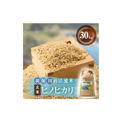 ふるさと納税 玄米 兵庫県 太子町 令和8年産 揖保川の清流米(ヒノヒカリ30kg) 玄米 1757343