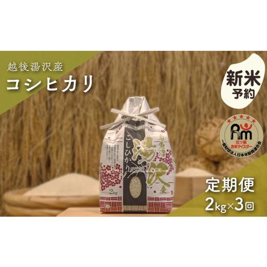 ふるさと納税 米 コシヒカリ 新潟県 湯沢町 令和8年産 白米2kg/3回定期便 「五つ星お米マイスター」の精米 湯沢産コシヒカリ