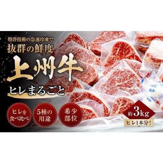 ふるさと納税 牛肉 群馬県 前橋市 上州牛ヒレまるごと 約3kg |牛肉 ヒレ まるごと 霜降り 和牛 高級 ぜいたく 贅沢 特別 牛 すき焼き 炒め物 ブランド牛 上州…