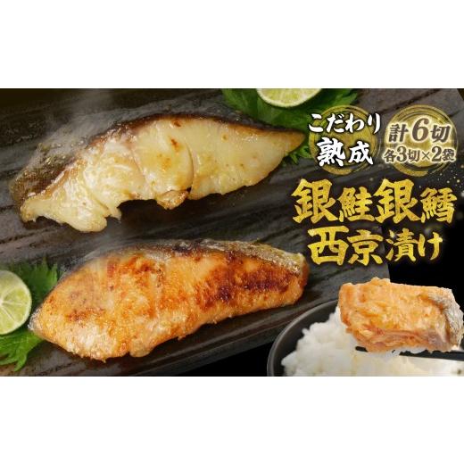 ふるさと納税 漬魚(味噌・粕等) 粕漬け 静岡県 沼津市 銀鱈 銀鮭 西京漬け セット 計6切 銀だら 銀ダラ 鱈 たら 銀じゃけ 銀しゃけ さけ 鮭 真空 パック 西…