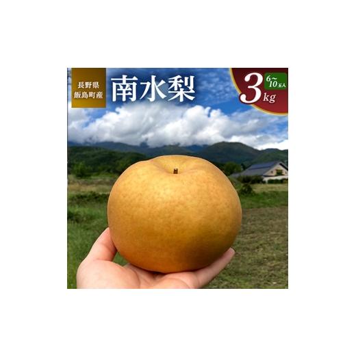ふるさと納税 梨 長野県 飯島町 南水 3kg 長野県飯島町産 1632025