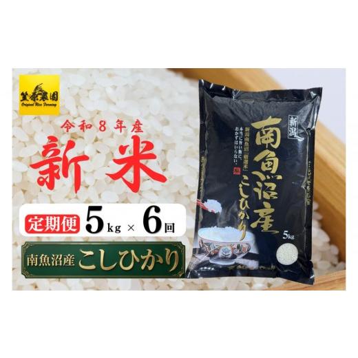 ふるさと納税 米 コシヒカリ 新潟県 南魚沼市 定期便 令和8年産新米予約 南魚沼産コシヒカリ 5kg×全6回 9月下旬より1ヶ月以内に順次発送 |南魚沼 コシヒ…