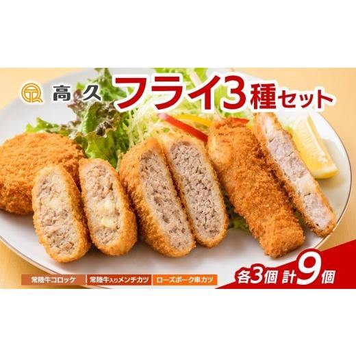 ふるさと納税 肉 揚げ物 茨城県 水戸市 常陸牛 & ローズポーク 3種 フライセット コロッケ メンチカツ 串カツ 各1パック 惣菜 おかず お弁当 揚げ物 手作り …