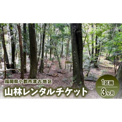 ふるさと納税 イベントやチケット等 福岡県 小郡市 チケット 山林レンタルチケット 小郡市津古地区 1区画 3ヶ月
