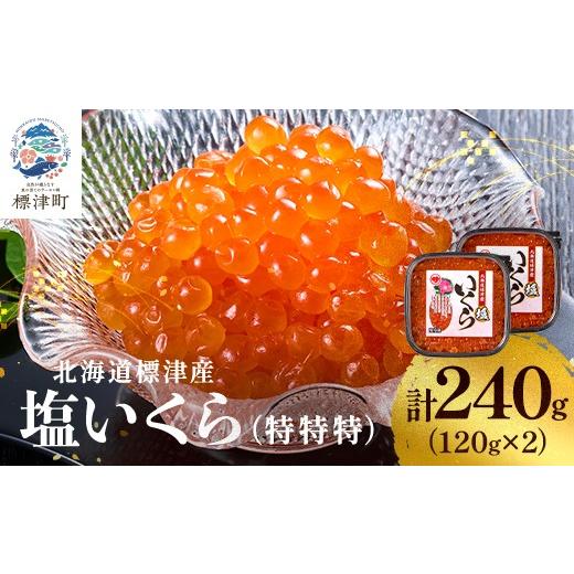 ふるさと納税 卵加工品 北海道 標津町 北海道産 いくら 120g ×2 パック 小分け 塩漬け 塩いくら 塩イクラ 120g×2パック 29,000円