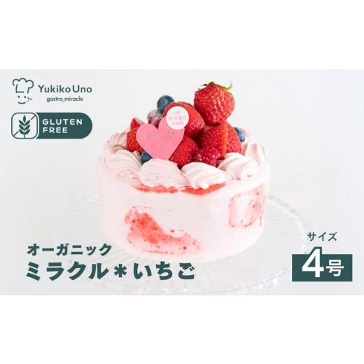 ふるさと納税 ケーキ・カステラ 京都府 京都市 むしやしない オーガニックミラクル*いちご 4号|京都 アレルギー対応ケーキ 人気シリーズ[ 卵・乳・小麦不…