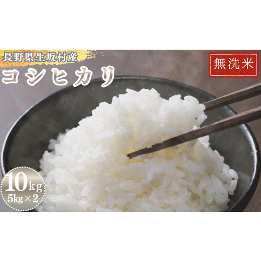 ふるさと納税 無洗米 長野県 生坂村 2026年米 先行予約 コシヒカリ 無洗米 10kg(5kg×2袋) 長野県産 生坂村産 高地栽培 冷めてもモチモチ コメ おこめ お米 …