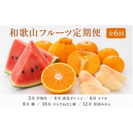 ふるさと納税 果物類 みかん 和歌山県 すさみ町 6回定期便 2・4・6・8・10・12月 紀州和歌山産旬のフルーツセット(不知火・清見・スイカ・桃・柿・みかん)全6…