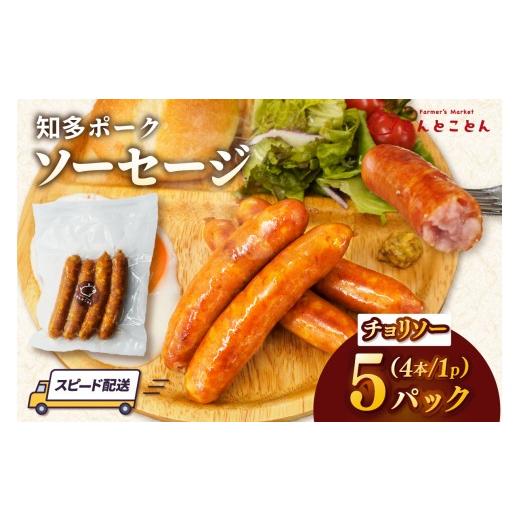 ふるさと納税 肉 ソーセージ 愛知県 常滑市 知多ポーク チョリソーソーセージ 1パック4本入り×5パック|ソーセージ ウインナー チョリソー 豚肉 ブランド豚…
