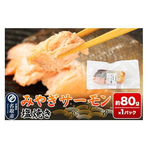 ふるさと納税 魚貝類 鮭 宮城県 名取市 鮭 サーモン 漁亭 浜や みやぎサーモン塩焼き 約80g×1パック 冷凍食品 おかず 電子レンジ 簡単調理 惣菜 時短 真空…