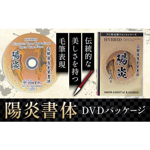 ふるさと納税 雑貨・日用品 DVD 鹿児島県 さつま町 毛筆 書体 フォント DVD 高解像度書体 陽炎書体 [30日以内に出荷予定(土日祝除く)] 株式会社昭和書体 PC …