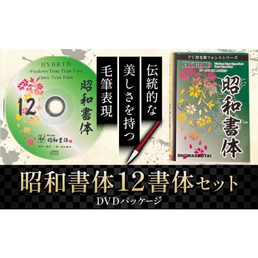 ふるさと納税 雑貨・日用品 DVD 鹿児島県 さつま町 毛筆 書体 フォント DVD 高解像度書体 昭和書体12書体セット [30日以内に出荷予定(土日祝除く)] 株式会社…