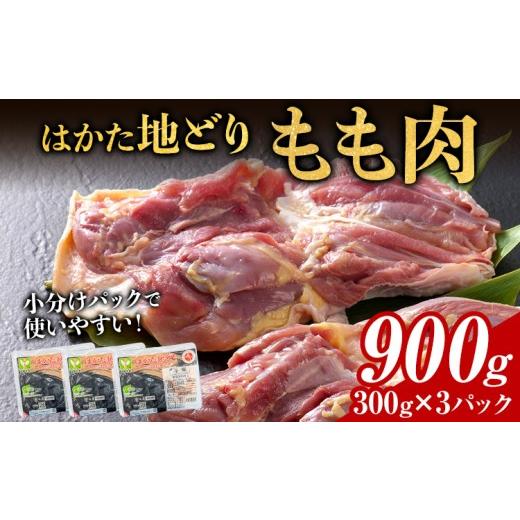ふるさと納税 鶏肉 モモ 福岡県 田川市 はかた地どり もも肉 900g 300g×3パック 小分け 福岡県産 地鶏 鶏もも肉 モモ肉 とり肉 冷凍 地どり チキン 唐揚げ 水…
