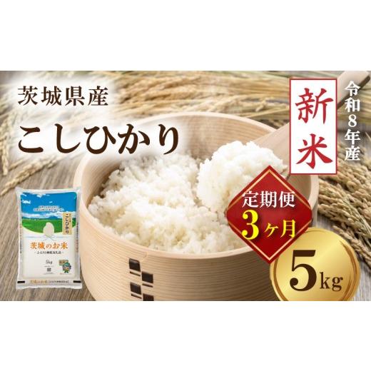 ふるさと納税 米 コシヒカリ 茨城県 筑西市 先行予約 令和8年産 新米 米 茨城県産 コシヒカリ 定期便 5kg × 3ヶ月 精米 お米 ご飯 ごはん コメ 白米 ライス …