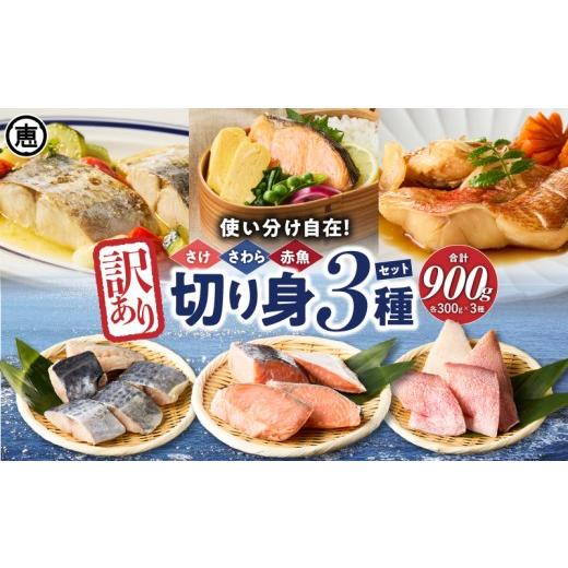 ふるさと納税 魚貝類 鮭 神奈川県 三浦市 訳あり切り身3種セット 300g×3種 合計900g M020-046-01
