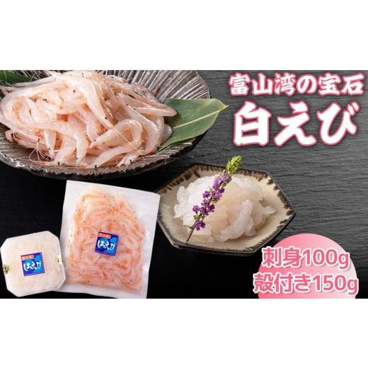 ふるさと納税 エビ 富山県 射水市 白えび刺身100g・白えび殻付き150g