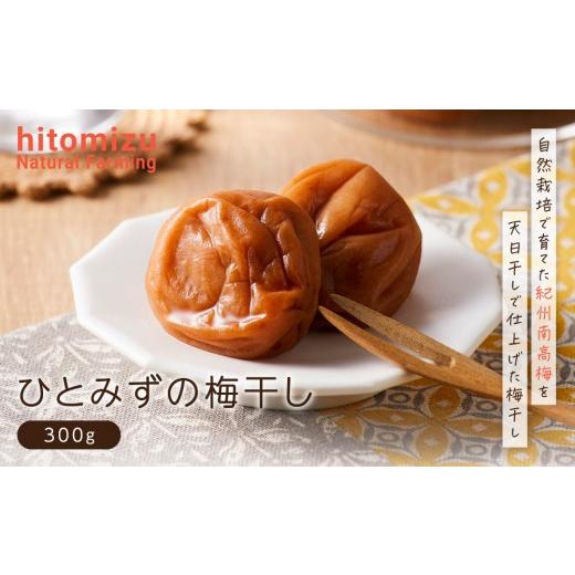 ふるさと納税 加工品等 梅干 和歌山県 白浜町 ひとみずの梅干し 300g 自然栽培で育てた紀州南高梅使用 栽培期間中、農薬・肥料・堆肥不使用 300g [6,500円]