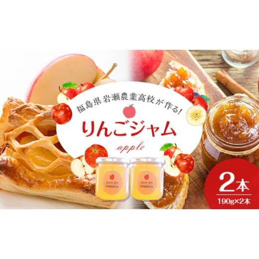 ふるさと納税 ジャム りんご 福島県 鏡石町 岩瀬農業高校産 りんごジャム 190g 2本 F6Q-540