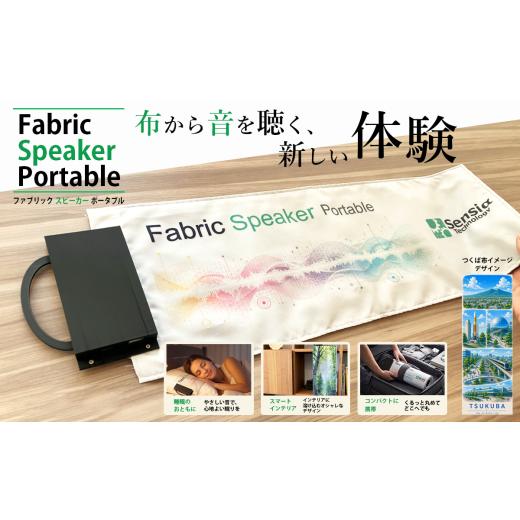 ふるさと納税 TV・オーディオ・カメラ 茨城県 つくば市 ファブリックスピーカー・ポータブル(つくば市イメージ)1台 スピーカー 音楽 枕 まくら タオル 日用…