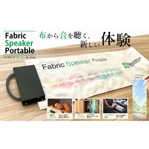 ふるさと納税 TV・オーディオ・カメラ 茨城県 つくば市 ファブリックスピーカー・ポータブル (ファンシー) 1台 スピーカー 音楽 枕 まくら タオル 日用品 家…