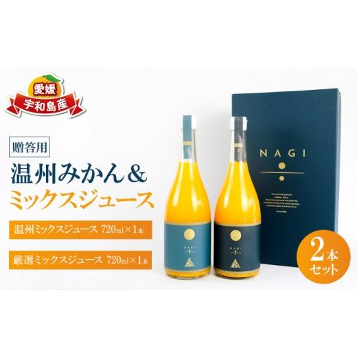 ふるさと納税 果汁飲料 みかん 愛媛県 宇和島市 贈答用 みかん ジュース ミックスジュース 温州ミックスジュース 720ml ×2本 NAGI FARM ストレート mikan 果…