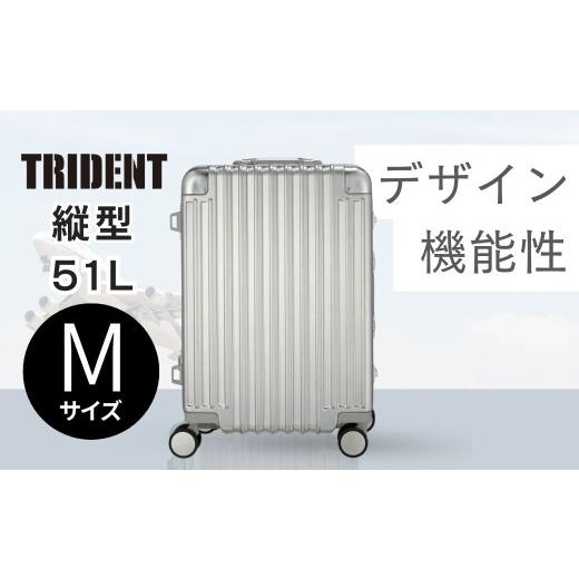 ふるさと納税 雑貨・日用品 埼玉県 越谷市 51L・Mサイズ トライデント シルバー Mサイズ TRI1030-52 | キャリーケース きゃりーけーす スーツケース すーつけ…