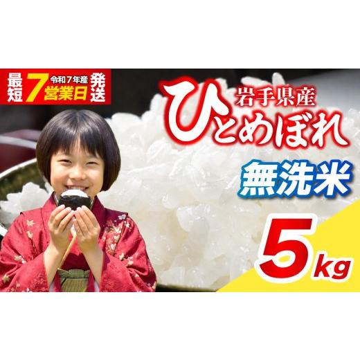 ふるさと納税 無洗米 岩手県 盛岡市 無洗米 ひとめぼれ 5kg 令和7年産 14日程度発送 新米 無洗米 ブランド米 こめ コメ お米 おこめ ライス 精米 人気 おすす…